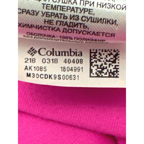 Columbia Womens Pink Fleece Zip Up Pullover Size M Breast Cancer Ribbon - Picture 8 of 9
